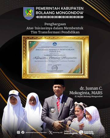 Pemkab Bolmong raih 5 Penghargaan di Dunia Pendidikan 