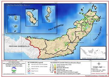 Prediksi hujan Probabilistik untuk Dasarian I November 2025