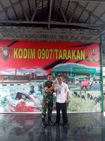 Kunjungan silaturahmi RRI Tarakan dengan Kodim 0907 Tarakan