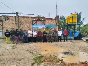 Peresmian Sumur Bor Secara Virtual