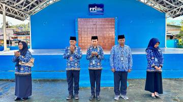 Kepala RRI Tarakan Pimpin Upacara Hari Bela Negara