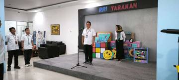Kegiatan Apel Pagi RRI Tarakan