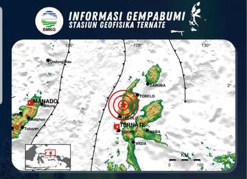Gempa Bumi Terjadi di Jailolo, Halmahera Barat