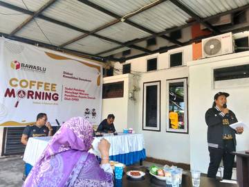 Bawaslu Tolitoli Gelar Coffee Morning