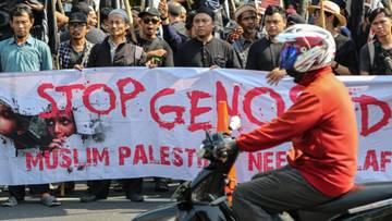 Aksi Palestina di Semarang, Minta Prabowo Kirim Tentara