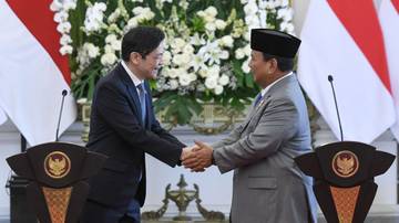 Presiden Prabowo Sambut Kunjungan PM Singapura Lawrence Wong