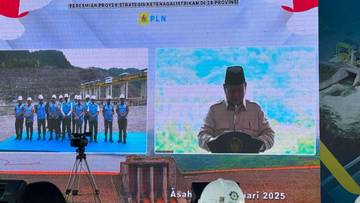 Prabowo Resmikan PLTA Asahan No.3