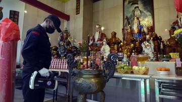 Sterilisasi Wihara di Lampung Jelang Tahun Baru Imlek