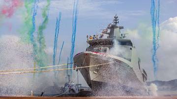 Indonesia Launched New Warship KRI Bung Hatta-370