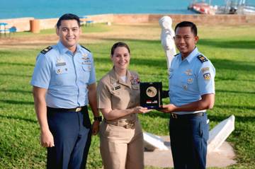 Two Indonesian Air Force Personnel Join PAO SMEE 