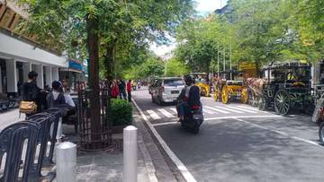 H+2 Lebaran Kepadatan di jalan Malioboro Tidak Signifikan