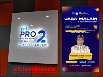 Suasana Siaran Program #KitaIndonesia  Di Pro2 Jogja