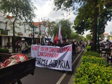 Aksi Hari Tani di Yogyakarta Tuntut Reforma Agraria