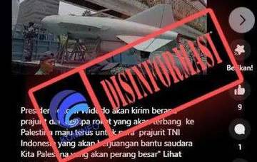Hoaks Video Penampakan Roket Akan Dikirimkan Presiden 