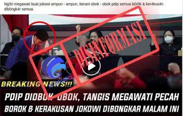 Video Megawati Marah Besar ke Jokowi Dipastikan Hoaks