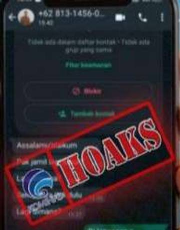 Hoaks WhatsApp Kepala Dinas Pekerjaan Umum Kutai Kartanegara 