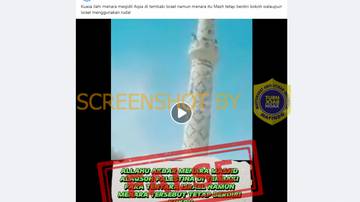 Hoaks Video Menara Mesjidil Aqsa di tembaki Israel