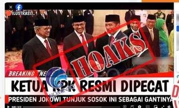 Hoaks Presiden Joko Widodo Pecat Ketua KPK