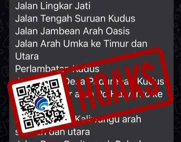 Hoaks Daftar 19 Titik Rawan Begal di Kudus