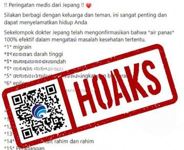 Hoaks Minum Air Panas Efektif Atasi Masalah Kesehatan