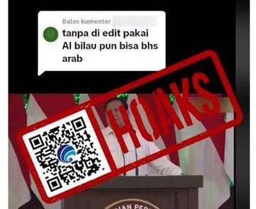 Hoaks Menhan Prabowo Subianto Berpidato Bahasa Arab