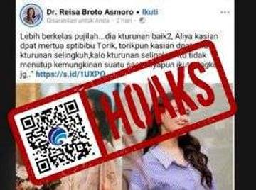 Hoaks Akun Facebook Dokter Reisa Broto Asmoro   