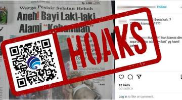 Hoaks Bayi Laki-laki Lima Bulan Alami Kehamilan 