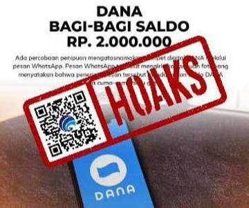 Hati-hati Penipuan, Aplikasi Dana Bagi-Bagi Saldo Rp2 Juta  