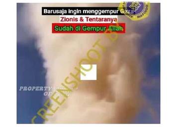 Hoaks Israel Diterjang Puting Beliung dan Banjir Bandang