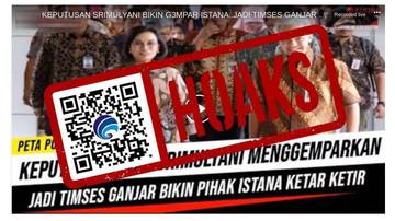 ​Hoaks Sri Mulyani Jadi Timses Pasangan Ganjar-Mahfud