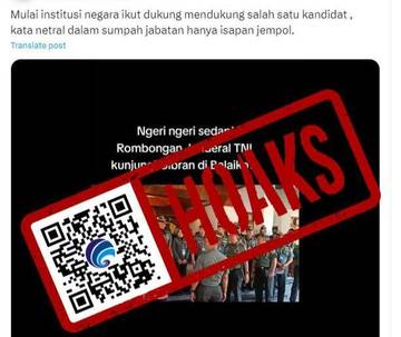 Hoaks Video Institusi Negara Ikut Dukung Pasangan Capres-Cawapres 