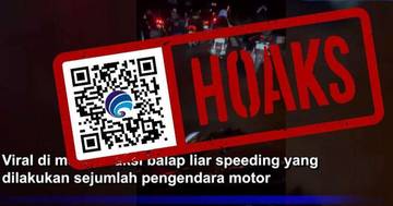Hoaks Tujuh Pengendara Motor Tewas karena Balap Liar