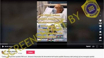 Hoaks Perdana Menteri Israel Benjamin Netanyahu Serangan Jantung
