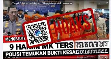 Hoaks Sembilan Hakim MK Jadi Tersangka Pelanggaran Pidana