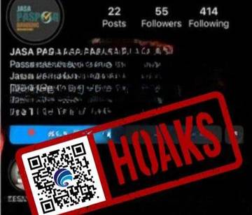 Hoaks Akun Instagram Mengatasnamakan Kantor Imigrasi Bandung