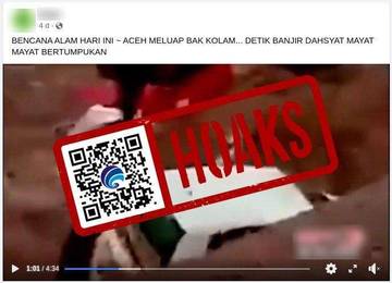 Hoaks Video Tumpukan Mayat akibat Banjir di Aceh 