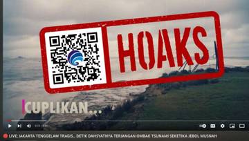 Hoaks Jakarta Tenggelam Akibat Diterjang Gelombang Tsunami