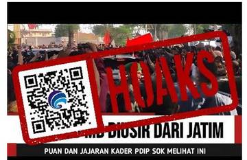 Hoaks Warga Jatim Usir Mahfud MD-Puan