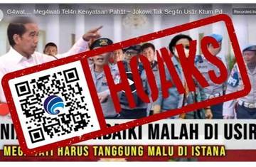 Hoaks Presiden Jokowi Usir Megawati dari Istana Negara