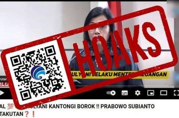 Hoaks Video Menkeu Sri Mulyani Bikin Prabowo Ketakutan