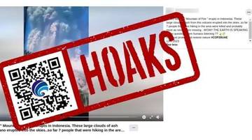 Hoaks Video Letusan Gunung Marapi