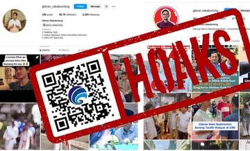 Hoaks Dua Akun Instagram Mengatasnamakan Gibran Rakabuming Raka
