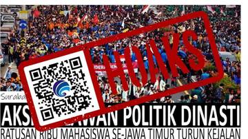 Hoaks Video Surabaya Macet Total karena Aksi Mahasiswa