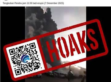 Hoaks Gunung Tangkuban Perahu Erupsi 7 Desember 2023