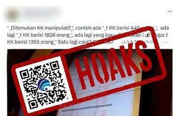 Hoaks Temuan KK Manipulatif Jelang Pemilu 2024