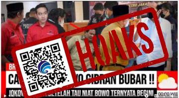 Hoaks Paslon Capres Cawapres Prabowo-Gibran Bubar