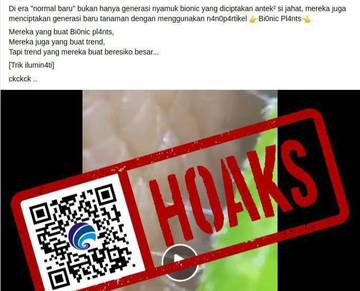 Hoaks Tanaman Bionik Baru Mengandung Nanopartikel
