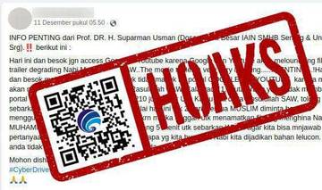 Hoaks Profesor Suparman Ajak Boikot Google dan YouTube