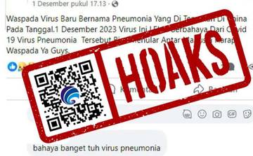 Hoaks Pneumonia Lebih Berbahaya dari Covid-19