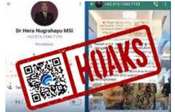 Hoaks Akun WhatsApp Pj Wali Kota Palangka Raya 